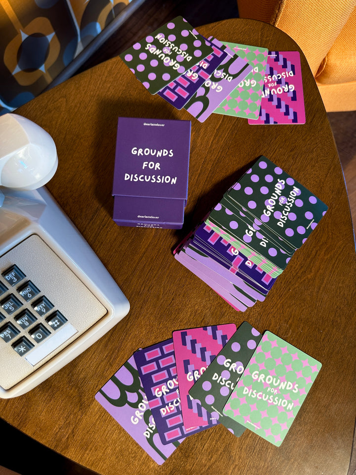 Grounds for discussion conversation card game