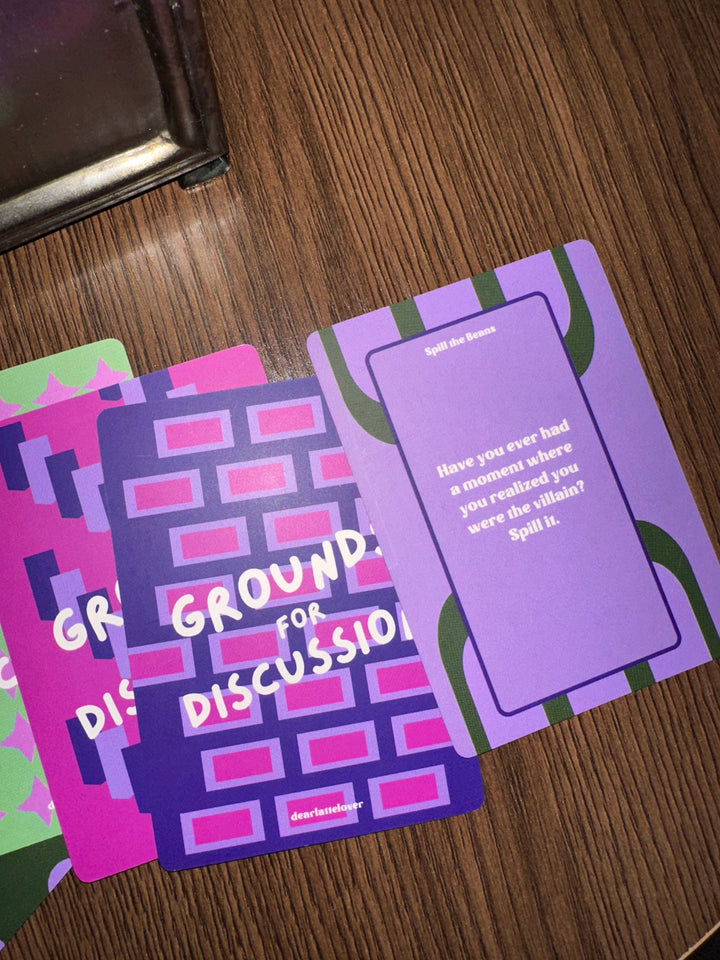 Grounds for Discussion Card Game